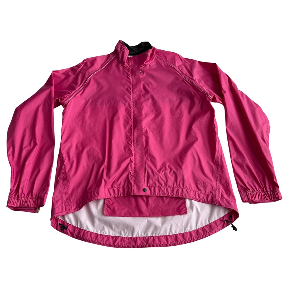 Novara Full Zip Water Resistant Packable‎ Bright Pink Cycling Jacket XL
